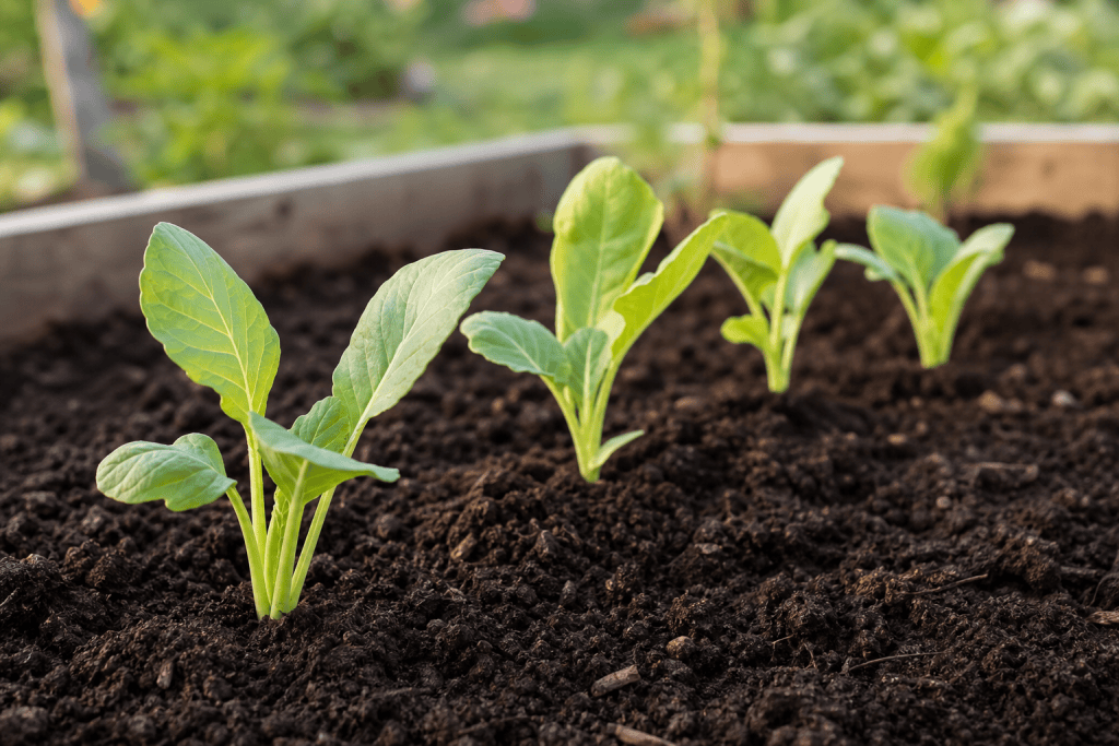 Piantine nell'orto didattico Ortoschool